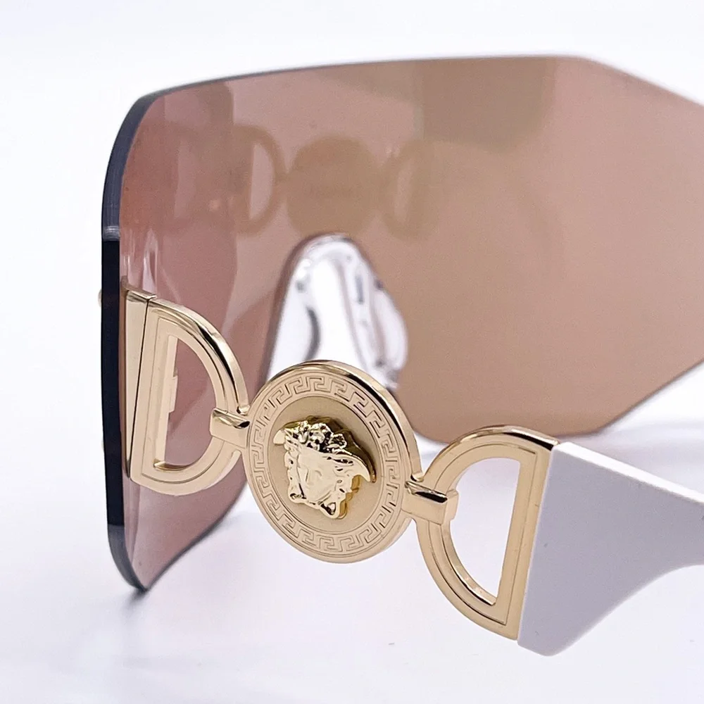 NEW VE2258 1002/7J UNISEX VERSACE SHIELD SUNGLASSES MOD 2258 10027J EYEWEAR